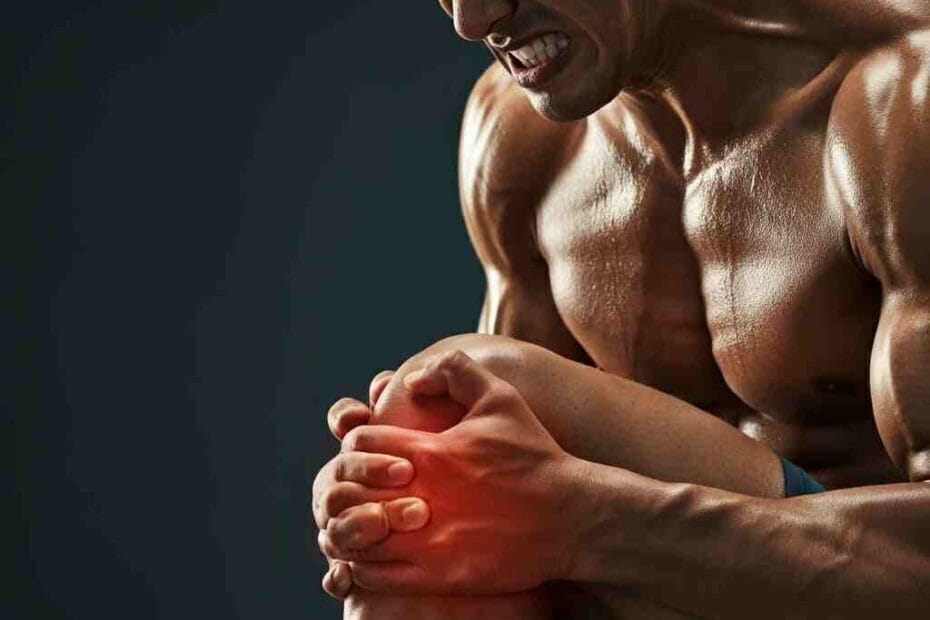 A man in serious pain due to muscle cramp